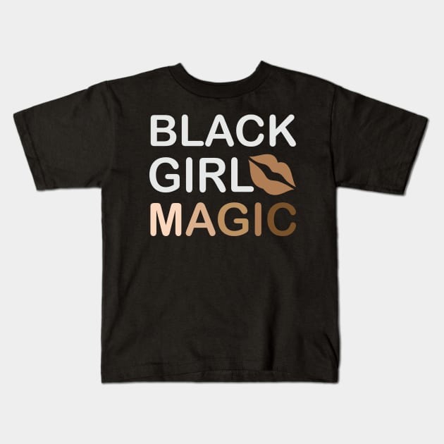 Black Girl Magic, Black History Month, Black Lives Matter, African American History Kids T-Shirt by UrbanLifeApparel